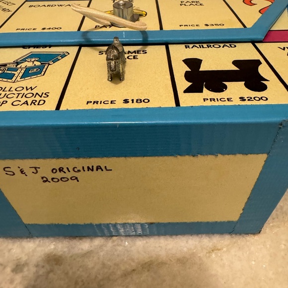 Vintage Monopoly inspired purse. Handmade. - Picture 7 of 7